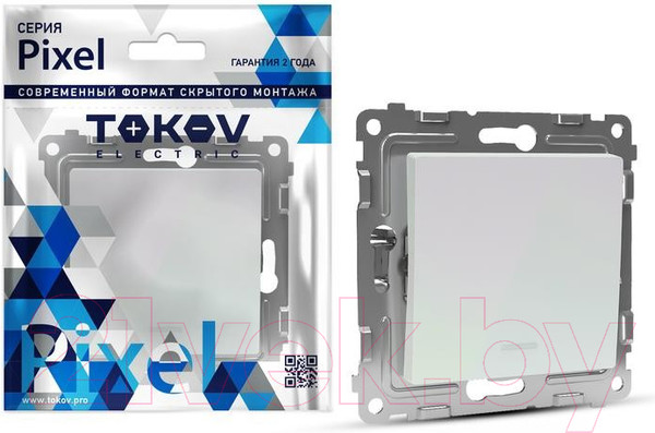 Изображение товара Выключатель Tokov Electric Pixel TKE-PX-V1I-C04 (перламутровый)