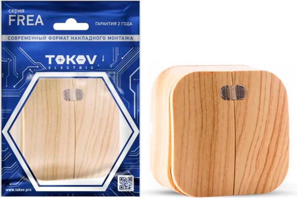 Изображение товара Выключатель Tokov Electric Frea TKE-FR-V2I-C25 (сосна)