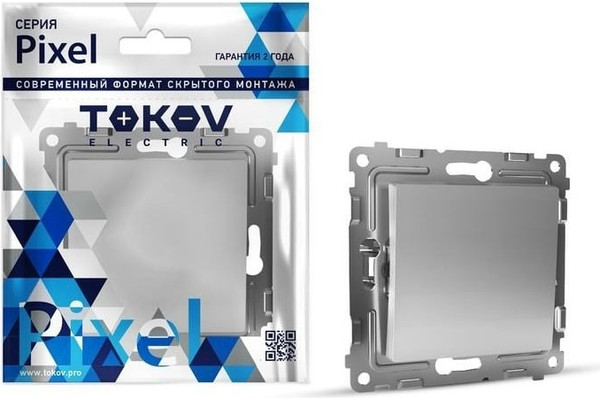 Изображение товара Выключатель Tokov Electric Pixel TKE-PX-P1-C03 (алюминий)
