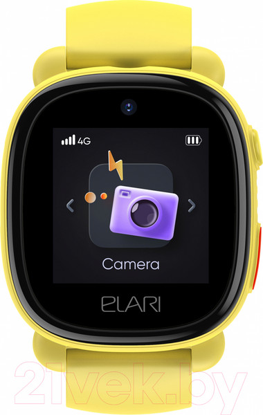 Изображение товара Умные часы детские Elari KidPhone 4G Lite / KP-4G L (желтый)