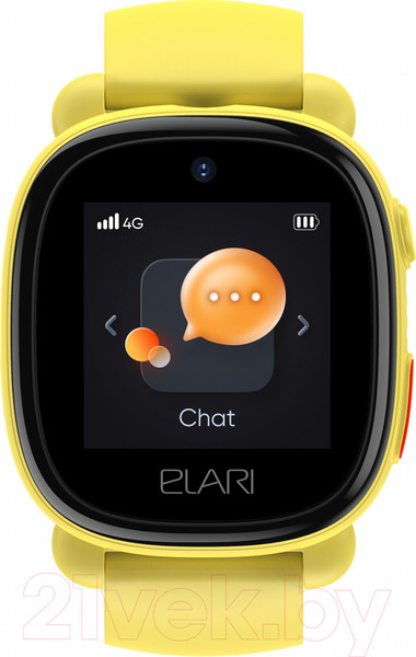 Изображение товара Умные часы детские Elari KidPhone 4G Lite / KP-4G L (желтый)