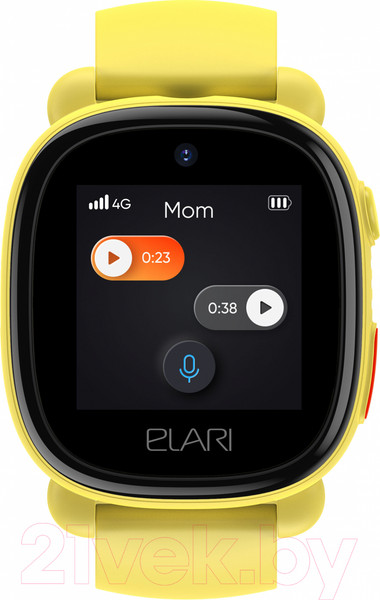 Изображение товара Умные часы детские Elari KidPhone 4G Lite / KP-4G L (желтый)
