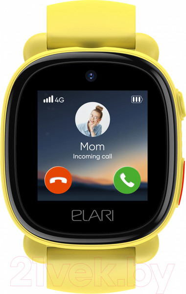 Изображение товара Умные часы детские Elari KidPhone 4G Lite / KP-4G L (желтый)