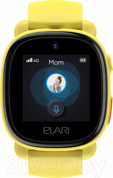 Изображение товара Умные часы детские Elari KidPhone 4G Lite / KP-4G L (желтый)