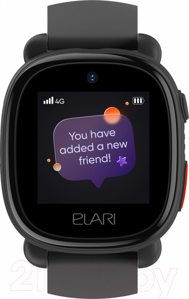 Изображение товара Умные часы детские Elari KidPhone 4G Lite / KP-4G L (черный)