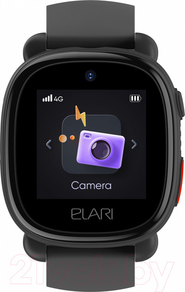 Изображение товара Умные часы детские Elari KidPhone 4G Lite / KP-4G L (черный)
