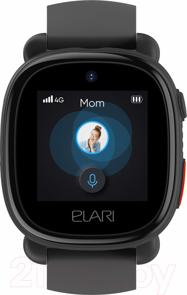 Изображение товара Умные часы детские Elari KidPhone 4G Lite / KP-4G L (черный)