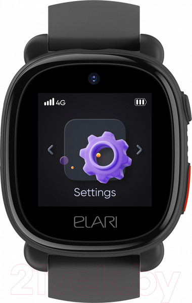 Изображение товара Умные часы детские Elari KidPhone 4G Lite / KP-4G L (черный)