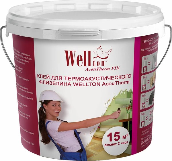 Изображение товара Клей WELLTON Acoutherm Fix для термоакустического флизелина (5кг)