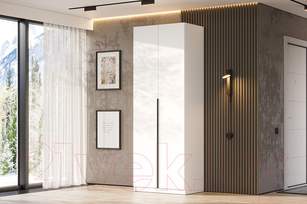 Изображение товара Шкаф Mio Tesoro ШК 5 800 2-х створчатый (белый текстурный)