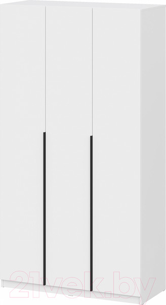 Изображение товара Шкаф Mio Tesoro ШК 5 1200 3-х створчатый (белый текстурный)