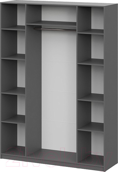 Изображение товара Шкаф Mio Tesoro ШК 5 1600 4-х створчатый (графит серый)