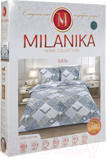 Изображение товара Комплект постельного белья Milanika Дискавери Евро (бязь)