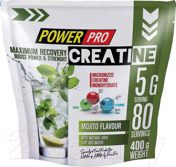 Изображение товара Креатин Power Pro Maximum Recovery PP / PP982337 (400г, махито)