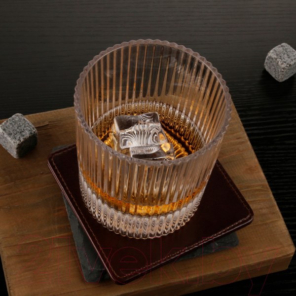 Изображение товара Набор для виски Makkua Whisky Set IceRib с охлаждающими камнями WSI03