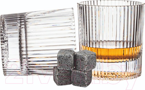 Изображение товара Набор для виски Makkua Whisky Set IceRib с охлаждающими камнями WSI03