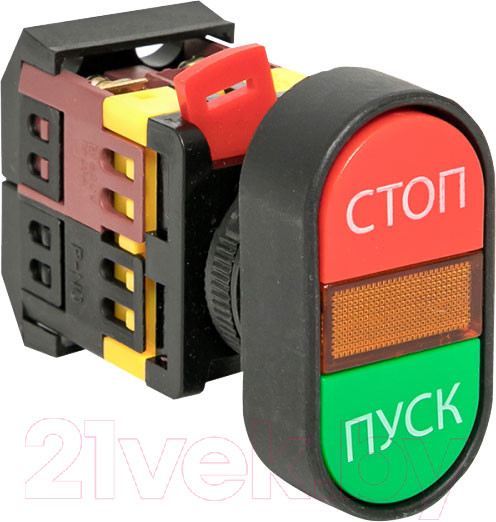 Изображение товара Кнопка для пульта EKF PROxima APBB-22N Пуск-Стоп овальная 220В NO+NC / pbn-apbb-o