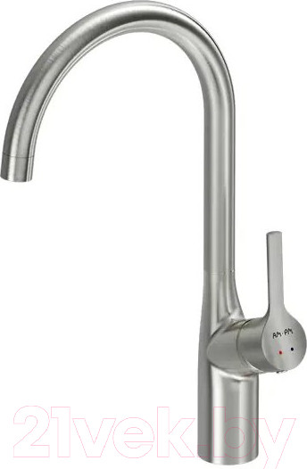 Изображение товара Мойка кухонная со смесителем Saniteco 6550-L + Spike F9S07011 (сатин, с сифоном, дозатором и коландером)