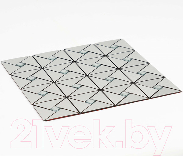 Изображение товара Панель ПВХ Самоклейкин Самоклеющаяся Алюминий Серебро со стразами MA-S01 (300x300x3мм)