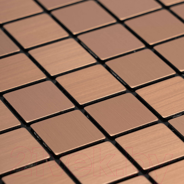 Изображение товара Панель ПВХ Самоклейкин Самоклеющаяся Алюминий Бронзовая мозаика MA-B02 (300x300x3мм)