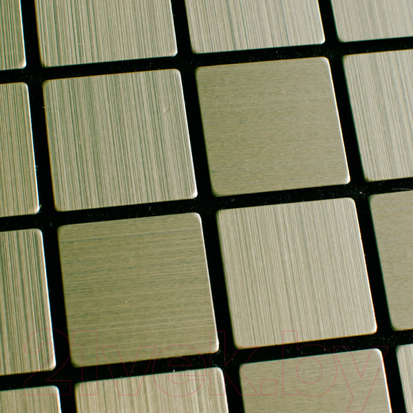 Изображение товара Панель ПВХ Самоклейкин Самоклеющаяся Алюминий Золотая мозаика MA-G02 (300x300x3мм)