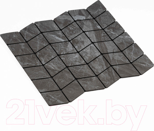 Изображение товара Панель ПВХ Самоклейкин Самоклеющаяся Плитка Серебряная кольчуга MPK-B02 (300x300x4мм)