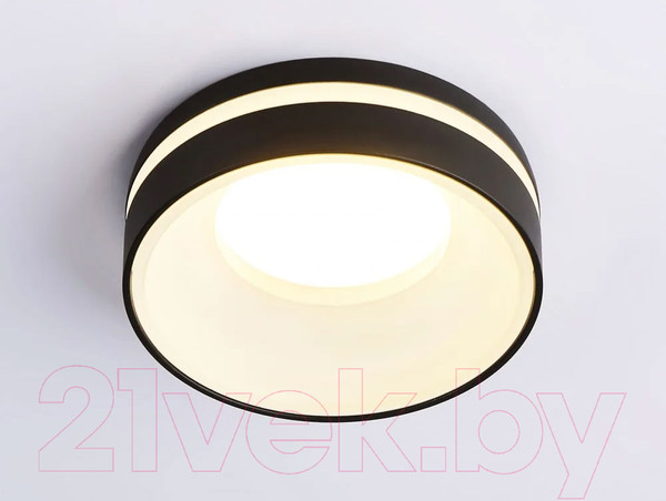 Изображение товара Точечный светильник Ambrella MR16 TN3306 BK/FR (черный/белый матовый)