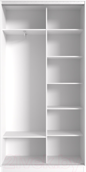 Изображение товара Шкаф-купе НК Мебель Fix 2-х дверный / 98609590 (белый)