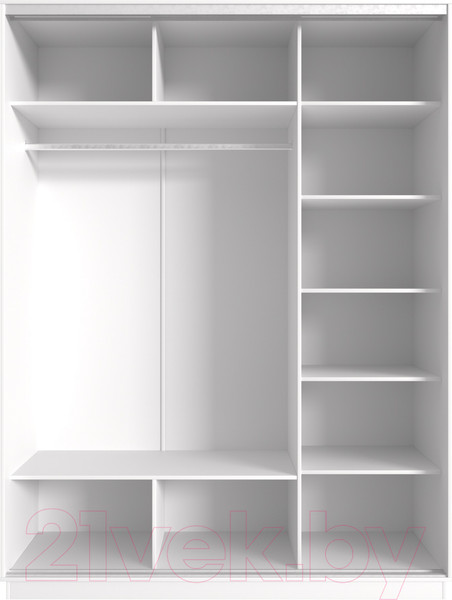 Изображение товара Шкаф-купе НК Мебель Fix 3-х дверный / 98609595 (белый)