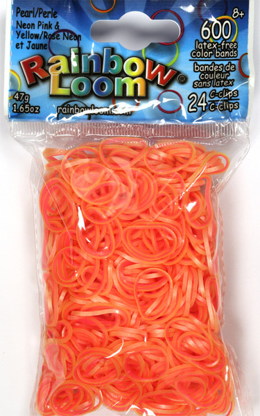 Изображение товара Набор для плетения Rainbow Loom Набор резинок / BW0013 (розовый/желтый)