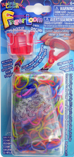 Изображение товара Набор для плетения Rainbow Loom Фингер Лум / R0036B (красный)