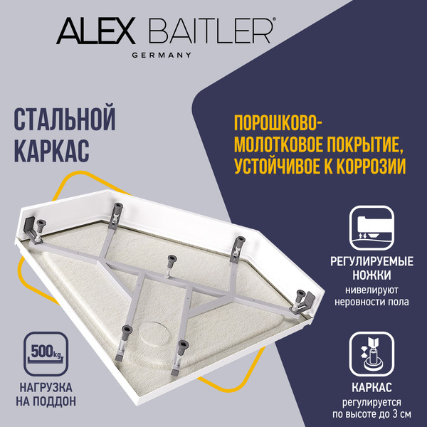 Изображение товара Душевой поддон Alex Baitler AB10017V-1