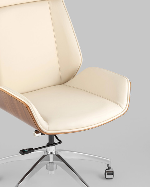 Изображение товара Кресло офисное TopChairs Crown SN A312-A 8383-1 Walnut Back (бежевый)