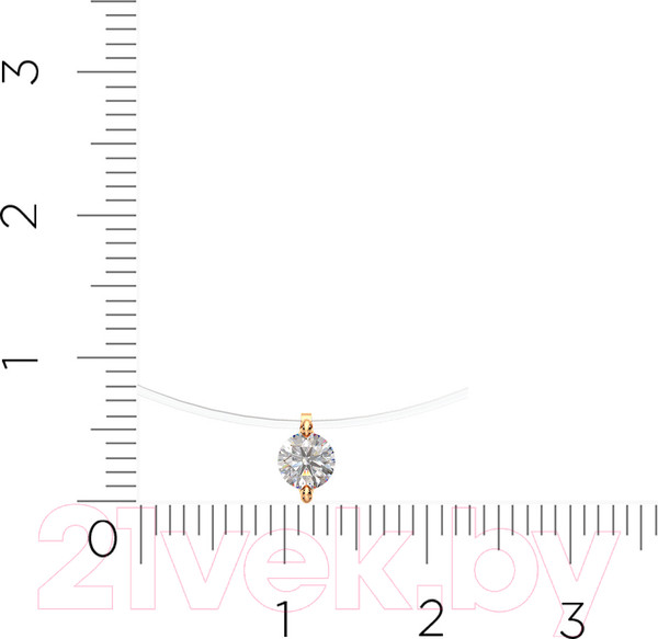 Изображение товара Колье из розового золота ZORKA 580003.1.14K.R (40см, с фианитом)
