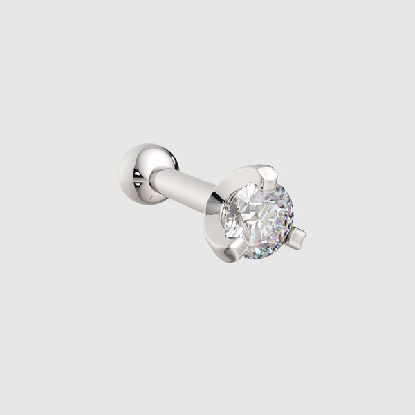 Изображение товара Пирсинг из белого золота ZORKA 710024.14K.W.ZZ (с фианитом)