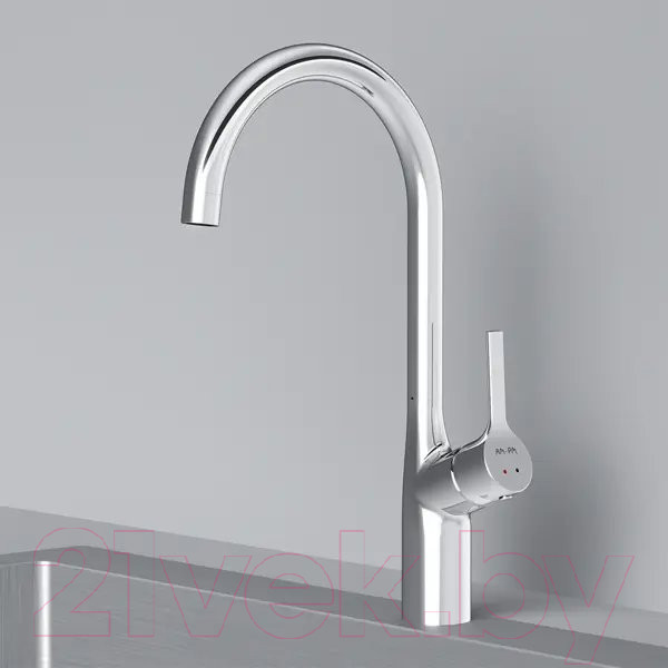 Изображение товара Мойка кухонная со смесителем Saniteco 6550-L + Spike F9S07000 (хром, с сифоном, дозатором и коландером)