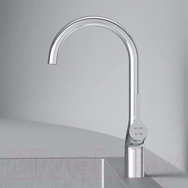 Изображение товара Мойка кухонная со смесителем Saniteco 6550-L + Spike F9S07000 (хром, с сифоном, дозатором и коландером)