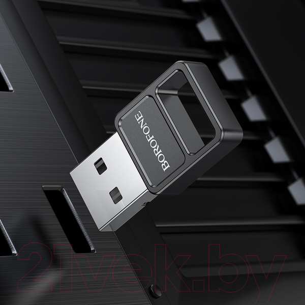 Изображение товара Bluetooth-адаптер Borofone DH8 USB - Bluetooth 5.1 (черный)