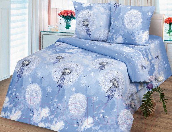 Изображение товара Комплект постельного белья Milanika Одуванчики Семейный (бязь)