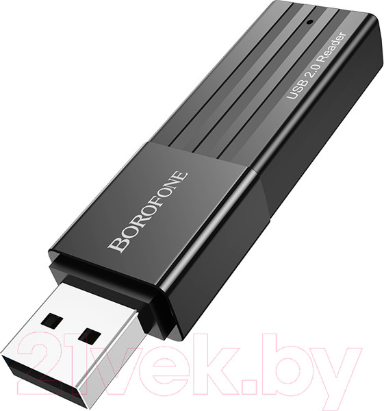 Изображение товара Картридер Borofone DHB02 USB 2.0 (черный)