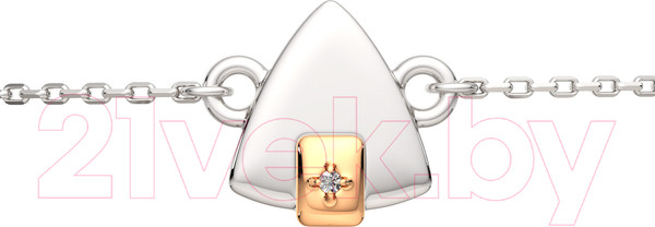 Изображение товара Браслет из серебра ZORKA 06D0069.G14K (18см, с бриллиантом)