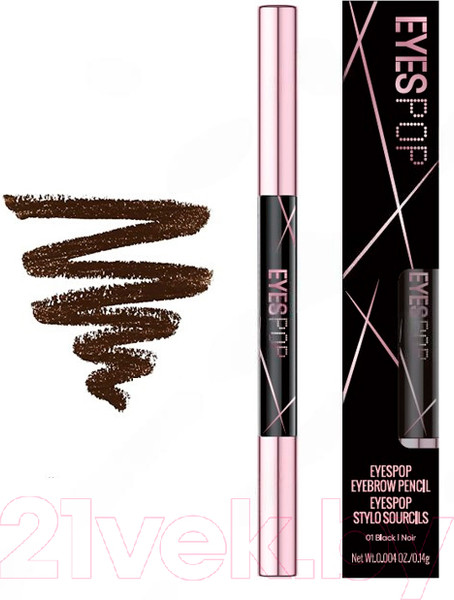 Изображение товара Карандаш для бровей Miniso Eyespop тон 02 / 4873