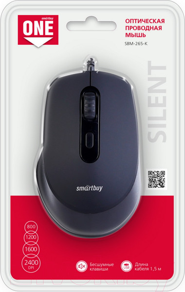 Изображение товара Мышь SmartBuy One 265-K / SBM-265-K (черный)