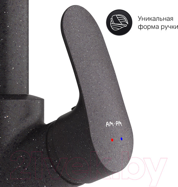 Изображение товара Мойка кухонная со смесителем БелЭворс Nika + Like F8007122 (черный)