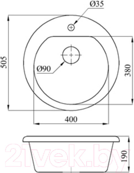 Изображение товара Мойка кухонная со смесителем БелЭворс Nika + Like F8007122 (черный)
