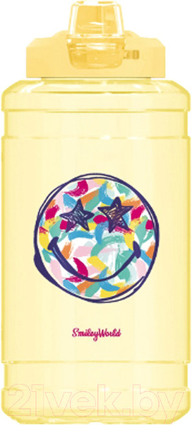 Изображение товара Бутылка для воды Miniso SmileyWorld Collection 6175 (с трубочкой)