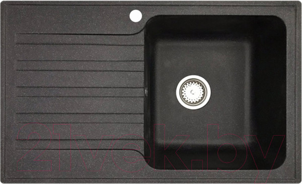 Изображение товара Мойка кухонная со смесителем БелЭворс Styl R + Like F8007122 (черный)