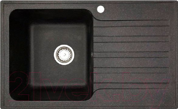 Изображение товара Мойка кухонная со смесителем БелЭворс Styl L + Like F8007122 (черный)