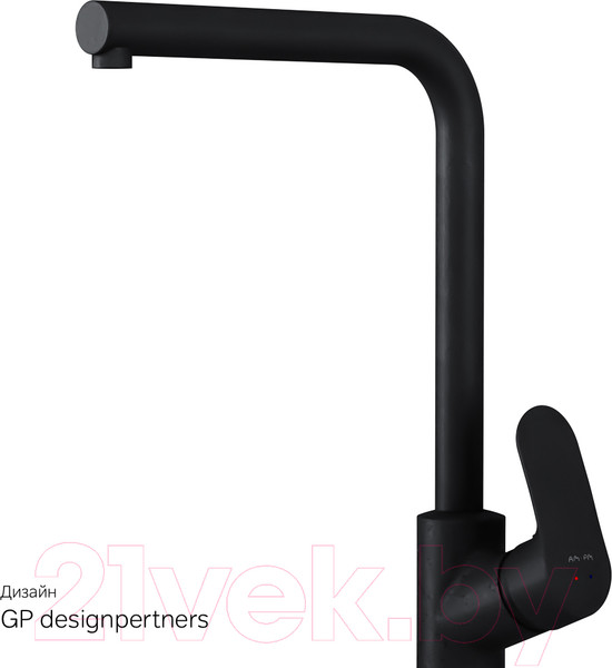 Изображение товара Мойка кухонная со смесителем БелЭворс Styl L + Like F8005022 (черный)