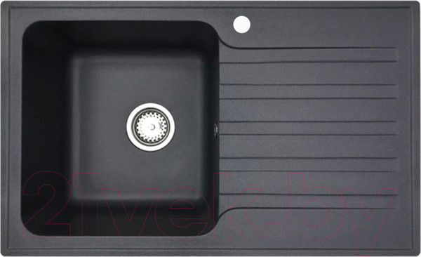 Изображение товара Мойка кухонная со смесителем БелЭворс Styl L + Like F8005022 (черный)